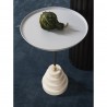 Столик кофейный sustainable collection, D38 см, серый/белый