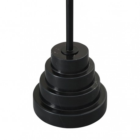 Столик кофейный sustainable collection, D38 см, серо-голубой/черный