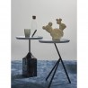 Столик кофейный sustainable collection, D38 см, серый/черно-белый