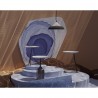 Столик кофейный sustainable collection, D38 см, серый/черно-белый
