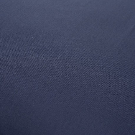 Простыня на резинке из сатина темно-синего цвета из коллекции essential, 180х200х30 см