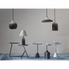Столик приставной sustainable collection, D38 см, серо-голубой/черный