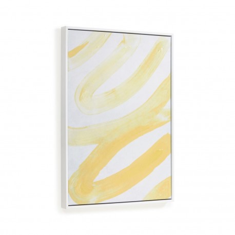 Картина Lien в бело-желтом цвете 50 x 70 см