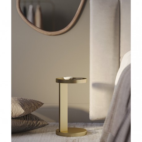 Столик приставной yanis, D25,5 см, золотой