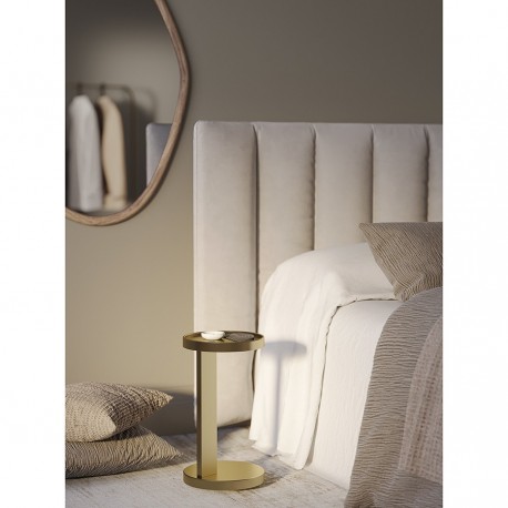 Столик приставной yanis, D25,5 см, золотой