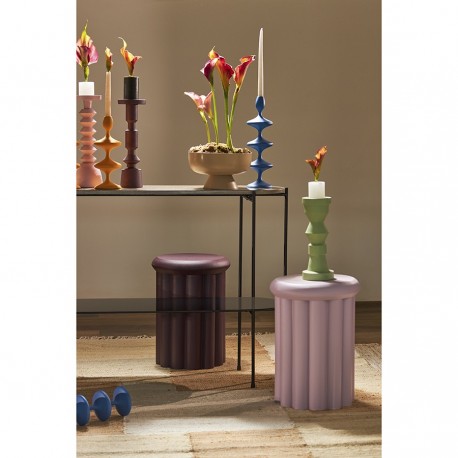 Столик приставной vivlend, D37 см, сливовый