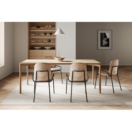 Стол обеденный saga, 75х120 см, ясень