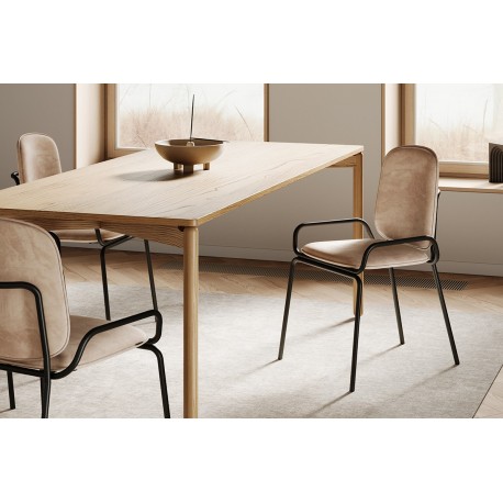 Стол обеденный saga, 75х120 см, ясень