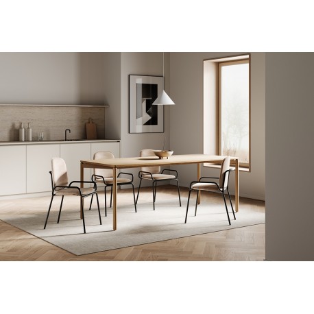 Стол обеденный saga, 75х150 см, ясень