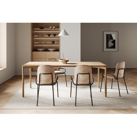 Стол обеденный saga, 75х150 см, ясень