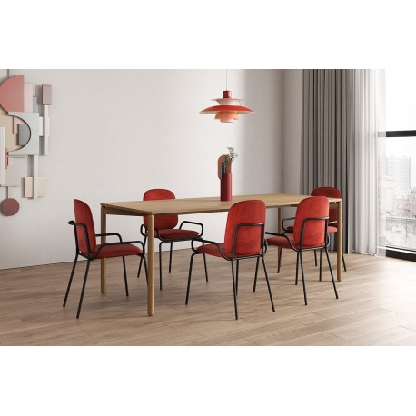 Стол обеденный saga, 85х200 см, ясень