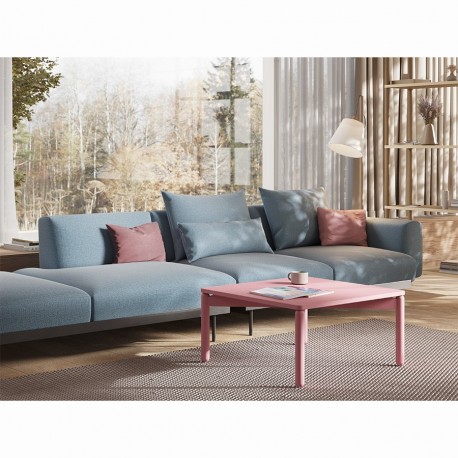 Столик кофейный saga, 75х75 см, розовый