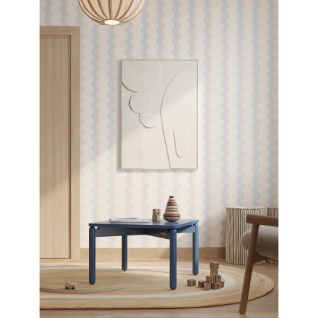 Столик кофейный saga, 75х75 см, синий