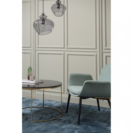 Набор из 2-х журнальных столиков hans, D60 см и D80 см, черный мрамор