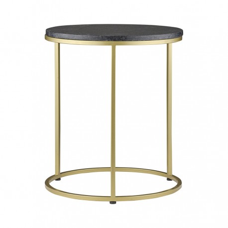 Набор из 2-х кофейных столиков hans, D40 см и D50 см, черный мрамор