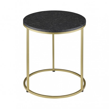 Набор из 2-х кофейных столиков hans, D40 см и D50 см, черный мрамор