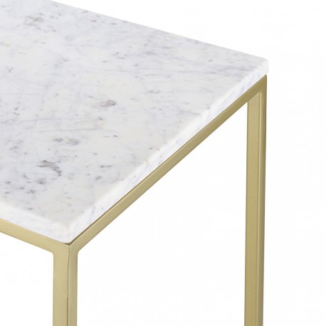 Набор из 2-х столиков mayen gold, белые/золотистые