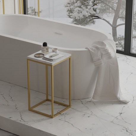 Набор из 2-х столиков mayen gold, белые/золотистые