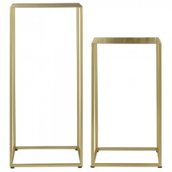 Набор из 2-х столиков mayen gold, золотистые