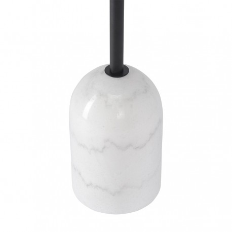 Столик кофейный lars, D40 см, черный/белый