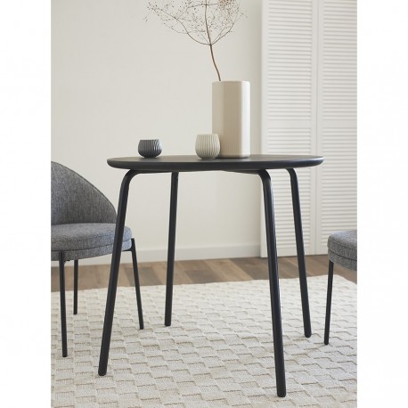 Стол обеденный round, D80 см, черный