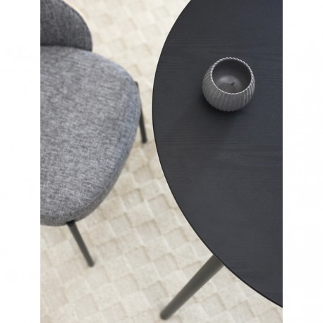 Стол обеденный round, D80 см, черный