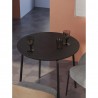Стол обеденный round, D80 см, черный