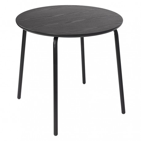 Стол обеденный round, D80 см, черный