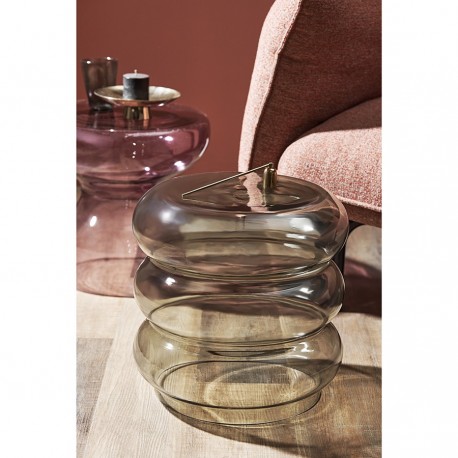 Столик приставной vivlend, D38 см, серо-зеленый