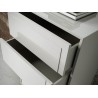 Шифоньер CP1709-A лакированный 4 ящика белый