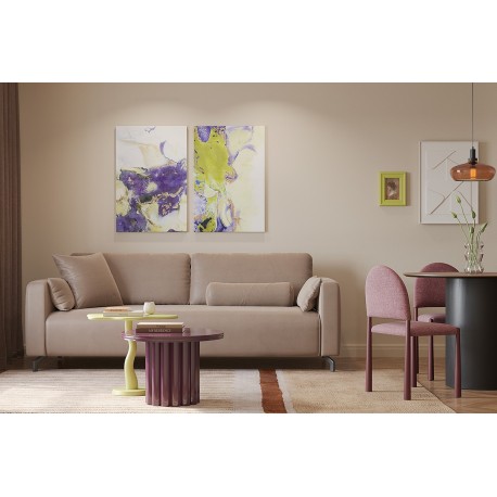 Столик кофейный vivlend, D57 см, ночная слива