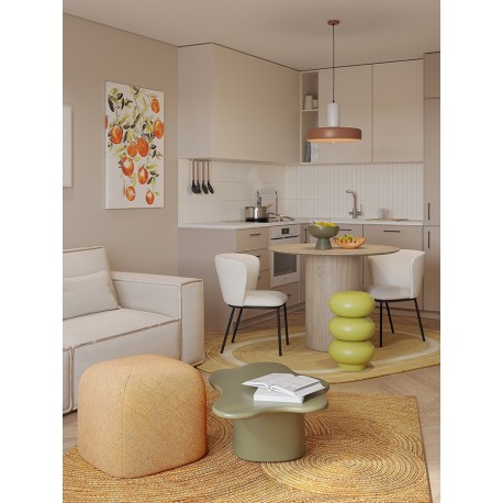 Табурет-столик swell, D33 см, лайм