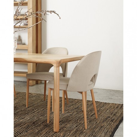 Стул evelyn, велюр, бежевый