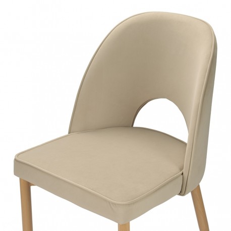 Стул evelyn, велюр, бежевый