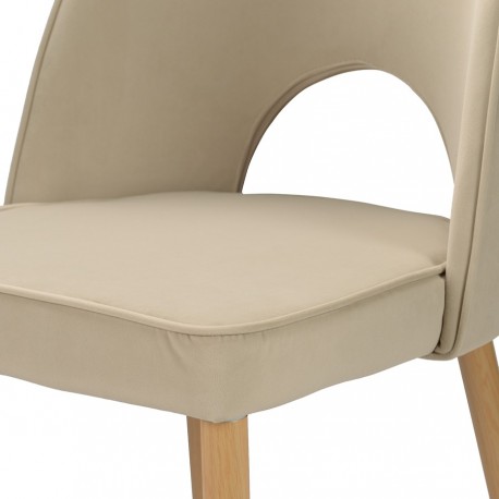 Стул evelyn, велюр, бежевый