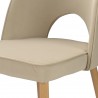 Стул evelyn, велюр, бежевый