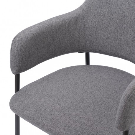 Стул wendy, рогожка, темно-серый