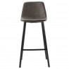 Стул барный hugh, экокожа, серо-коричневый