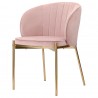 Стул coral, велюр, пыльная роза