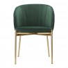 Стул coral, велюр, зеленый