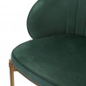 Стул барный coral, велюр, темно-зеленый