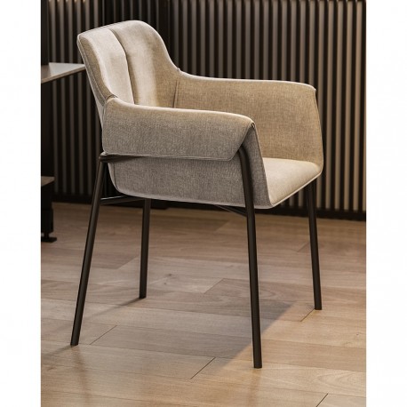 Стул aline, шенилл, молочный