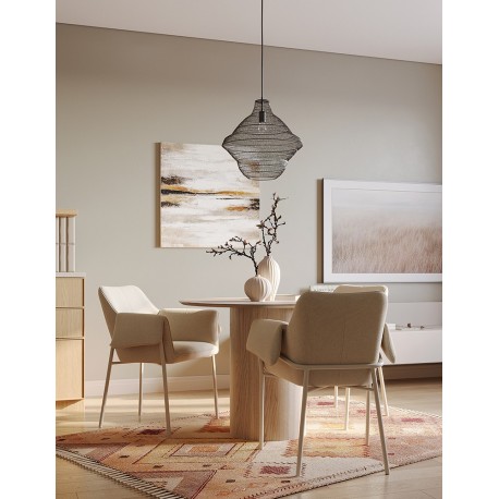 Стул aline, шенилл, молочный