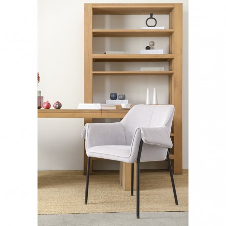 Стул aline, шенилл, светло-серый