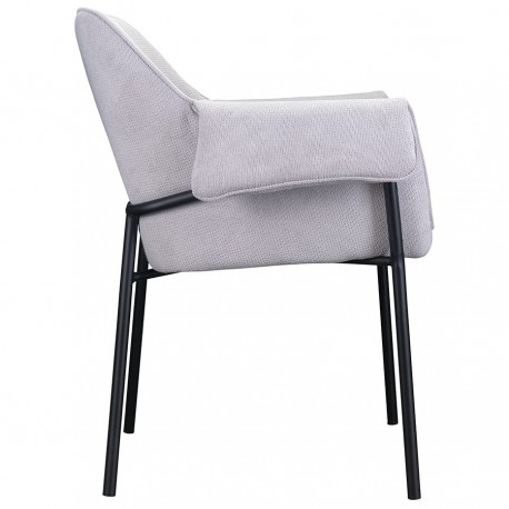 Стул aline, шенилл, светло-серый