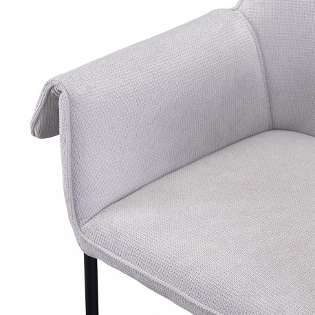 Стул aline, шенилл, светло-серый