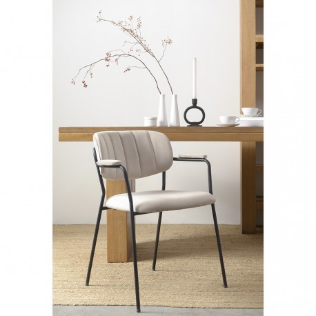 Стул eirill, велюр, серо-бежевый