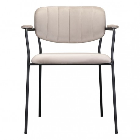 Стул eirill, велюр, серо-бежевый
