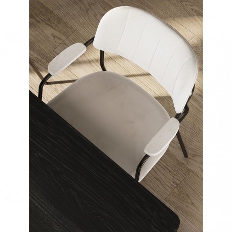 Стул eirill, велюр, серо-бежевый