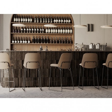 Стул барный niels, рогожка, темно-коричневый